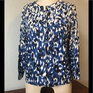Charter Club Blue White Cardigan Sweater Wear All